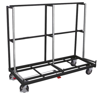 VARIOfit Paneelwagen, eenzijdig Buitenafmetingen: 2.080 x 880 x 1.700 mm (B/D/H) sw-2005/AG