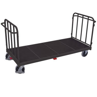 VARIOfit Dubbele eindwandwagen met verticale steunen Buitenafmetingen: 1.575 x 900 x 1.105 mm (B/D/H) sw-1313/AG