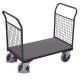 VARIOfit Dubbele eindwandwagen met draad, RAL 7016 Buitenafmetingen: 1.040 x 500 x 975 mm (B/D/H) sw-500.201/AG