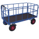 VARIOfit Handpallettruck met 4 traliewanden Buitenafmetingen: 1.665 x 815 x 1.340 mm (B/D/H) zu-45162