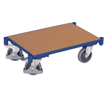 VARIOfit Euro systeem trolley met onderstel en hoeksteunen Buitenafmetingen: 675 x 415 x 205 mm (B/D/H) sw-410.002