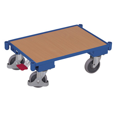 VARIOfit Euro systeem trolley met bodem en hoeksteunen Buitenafmetingen: 675 x 415 x 235 mm (B/D/H) sw-410.061