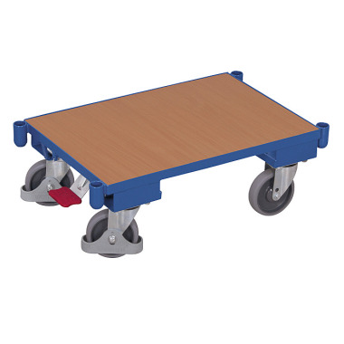 VARIOfit Euro systeem trolley met onderstel en hoeksteunen Buitenafmetingen: 675 x 415 x 235 mm (B/D/H) sw-410.062