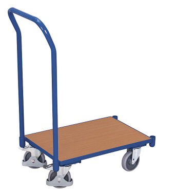 VARIOfit Euro systeem trolley met onderstel en duwbeugel Buitenafmetingen: 740 x 415 x 970 mm (B/D/H) sw-410.039