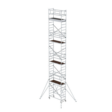 MUNK Folding scaffolding 0.75 x 1.80 m with outrigger Platform height 8.80 m 115189