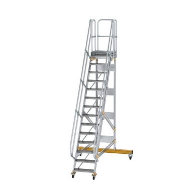 MUNK Platform stairs 60° movable step width 600 mm 14 steps 600714