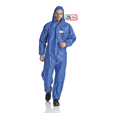 DS SafetyWear ProSafe® 1 FR Overall, Kapuze, flammhemmend, blau PS1FR-M