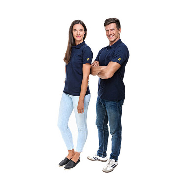 DS SafetyWear ESD-Poloshirt marineblau 150 g /qm Größe  XL DSWL37150