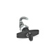 Ganter Hook-Type Latches, with Operating Elements / Operation with Key, Lockable 115.8-SUT-18-H1-CR-1