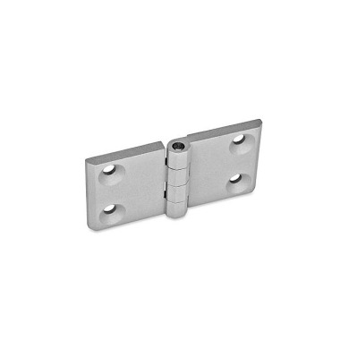 Ganter Hinges, Zinc Die Casting, Horizontally Elongated 237-ZD-120-60-A-SR