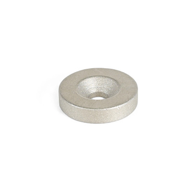 Ganter Raw Magnets, Samarium, Cobalt, Disk-Shaped, Disk-Shaped, with Bore or Countersunk 55.1-SC-18-4,5-4