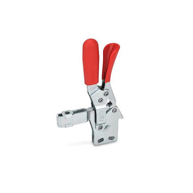 Ganter Toggle Clamps, Steel, Operating Lever Vertical, with Lock Mechanism, with Vertical Mounting Base 810.4-230-BL