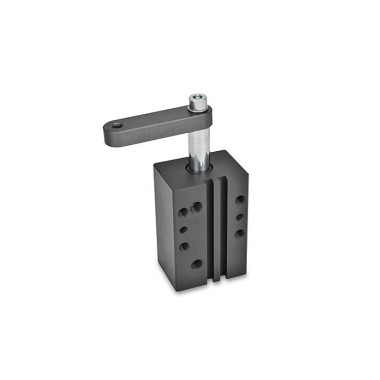 Ganter Swing Clamps, Pneumatic, in Block Version 875-20-12-R-B