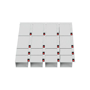 Bedrunka+Hirth Schubladeneinteilung R 24-24 mit Klappeneinsatz, 46-teilig, Front 100 mm für TSM-Schrank TS7K160-100A