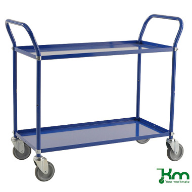 Kongamek Gekleurde trolley met 2 plateaus KM3105