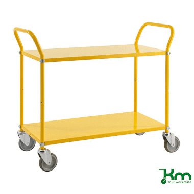 Kongamek Gekleurde trolley met 2 plateaus KM5105B