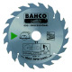 BAHCO Cirkelzaagblad, 200 mm, 20 tanden voor hout 8501-16