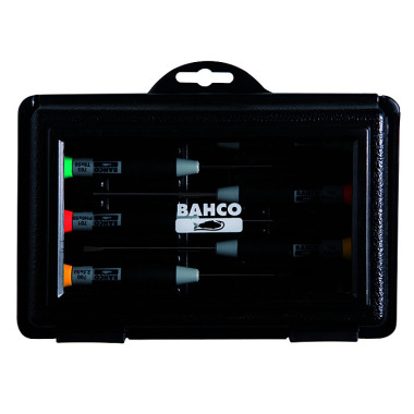 BAHCO Precisieschroevendraaierset, 7-delig, sleuf, + PH + PZ 706-4