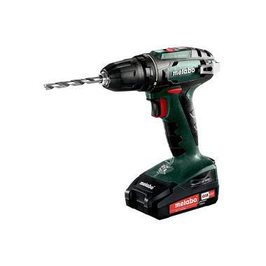 Metabo Akku-Bohrschrauber BS 18 (602207560) metaBOX 145 18V 2x2Ah Li-Power + SC 30