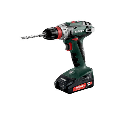 Metabo Akku-Bohrschrauber BS 18 Quick (602217500) metaBOX 145 18V 2x2Ah Li-Power + SC 30