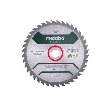 Metabo Sägeblatt precision cut wood - classic, 254x2,4/1,6x30, Z40 WZ 20° (628325000)