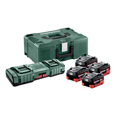 Metabo Basis Set 4 x LiHD 8.0 Ah + ASC 145 Duo + metaBOX 145 (685135000)