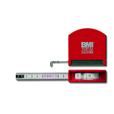 BMI Taśma miernicza kieszonkowa - TOP-M, 3m, mm/mm, pakowana SB 406341020