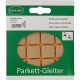 Parkettgleiter Premium 20 x 20mm Filz natur eck.selbstkl. 542020