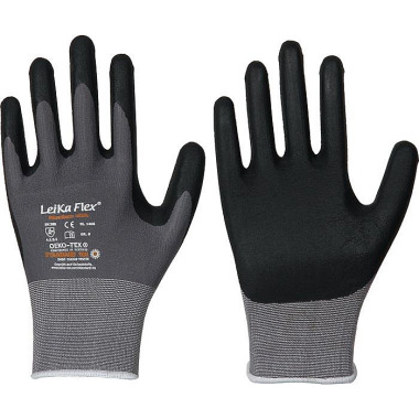 Handschuhe LeiKaFlex 1466 Gr.10 grau EN420+EN388 PSA II LEIPOLD