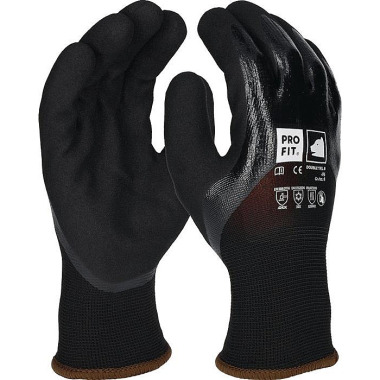 Kälteschutzhandschuh Double Tril Gr.10 schwarz/schwarz EN 388,EN 511,EN 407 476-10