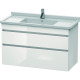 Duravit Waschtischunterba u DURASTYLE 470x1000x618m m weiss matt/bas ma DS648901843