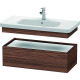 Duravit Unterschrank DURA STYLE 448x930x282mm nussb aum dunkel DS628202121