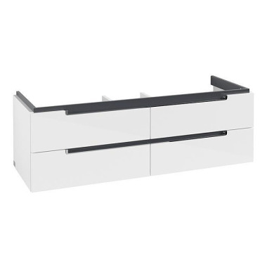 V&B Waschtischunterschran k SUBWAY 2.0 f Schrank-WT A6911 1287x420x449mm gls w A69110DH