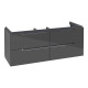 V&B Waschtischunterschran k SUBWAY 2.0 f Schrank-WT A6981 1287x520x449mm gls gr A69810FP