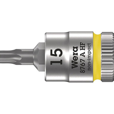 Steckschlüsseleinsatz 8767 A HF TORX® 1/4 Zoll T15 L.28mm WERA 05003363001