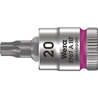 Steckschlüsseleinsatz 8767 A HF TORX® 1/4 Zoll T20 L.28mm WERA 05003364001