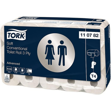 Toilettenpapier TORK Advanced · 110782 3-lagig,Dekorprägung 30x1 Rl.TORK