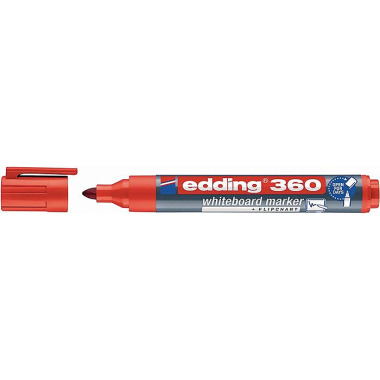 Whiteboardmarker 360 rot Strich-B.1,5-3mm Rundspitze 4-360002