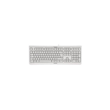 Cherry Tastatur KC1000 JK -0800DE-0 USB Flüsteransc hlag weiß/grau 780263981