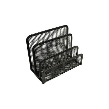 helit Briefständer Mesh H 2518395 14x7x9,7cm 3Fäche r Metall schwarz 170220190