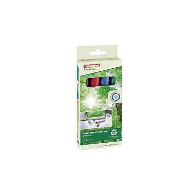 edding Permanentmarker 22 EcoLine 4-22-4 Keilspitz e sort. 4 St./Pack. 304196199