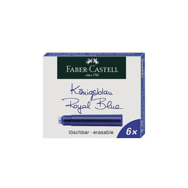 Faber-Castell Tintenpatro nen 185506 Standard könig sblau 6 St./Pack 311004550