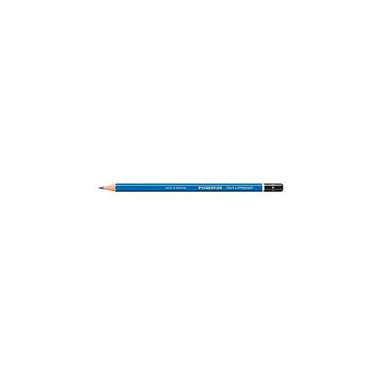 STAEDTLER Bleistift Mars Lumograph 100-H 17,5cm H Schaft blau 306020971