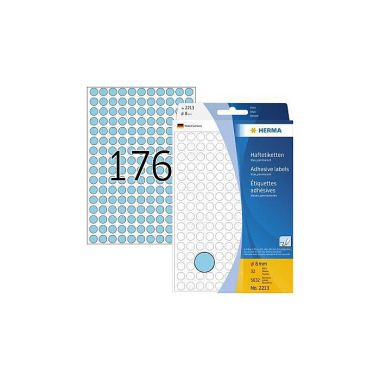 HERMA Markierungspunkt 22 13 8mm Papier blau 5.632 St./Pack. 116013150