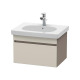 Duravit Waschtischunterba u DURASTYLE 453x600x398mm taupe/weiß matt  1 Auszug DS638309118