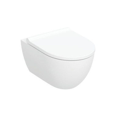 Geberit Wand-Tiefspül-WC ACANTO geschl Form TurboF lush mit WC-Sitz weiß 502774001