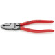 Knipex High Leverage Combination Pliers black atramentized plastic coated 180mm 02 01 180