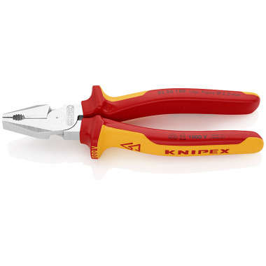 Knipex High Leverage Combination Pliers chrome plated 180mm 02 06 180