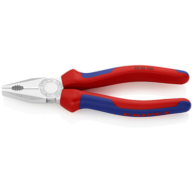 Knipex Combination Pliers chrome plated with multi-component grips 180mm 03 05 180 SB