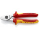 Knipex Cable Shears insulated with multi-component grips, VDE-tested 165mm 95 16 165 SB